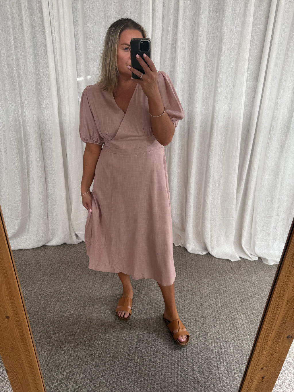 BRODIE DRESS- Blush *Final Sale