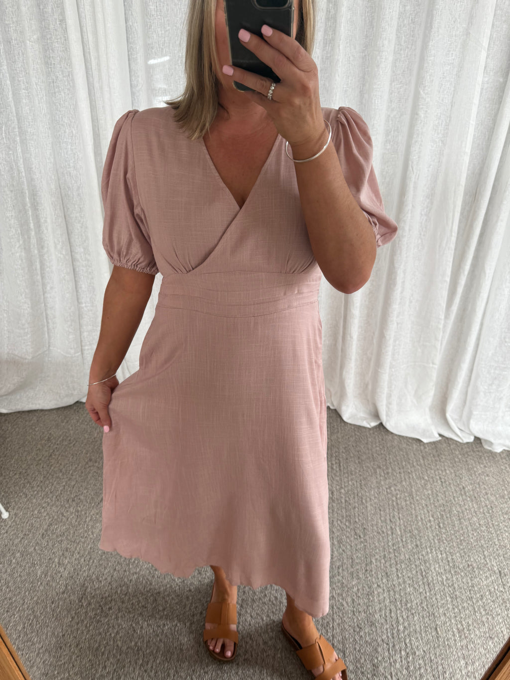 BRODIE DRESS- Blush *Final Sale