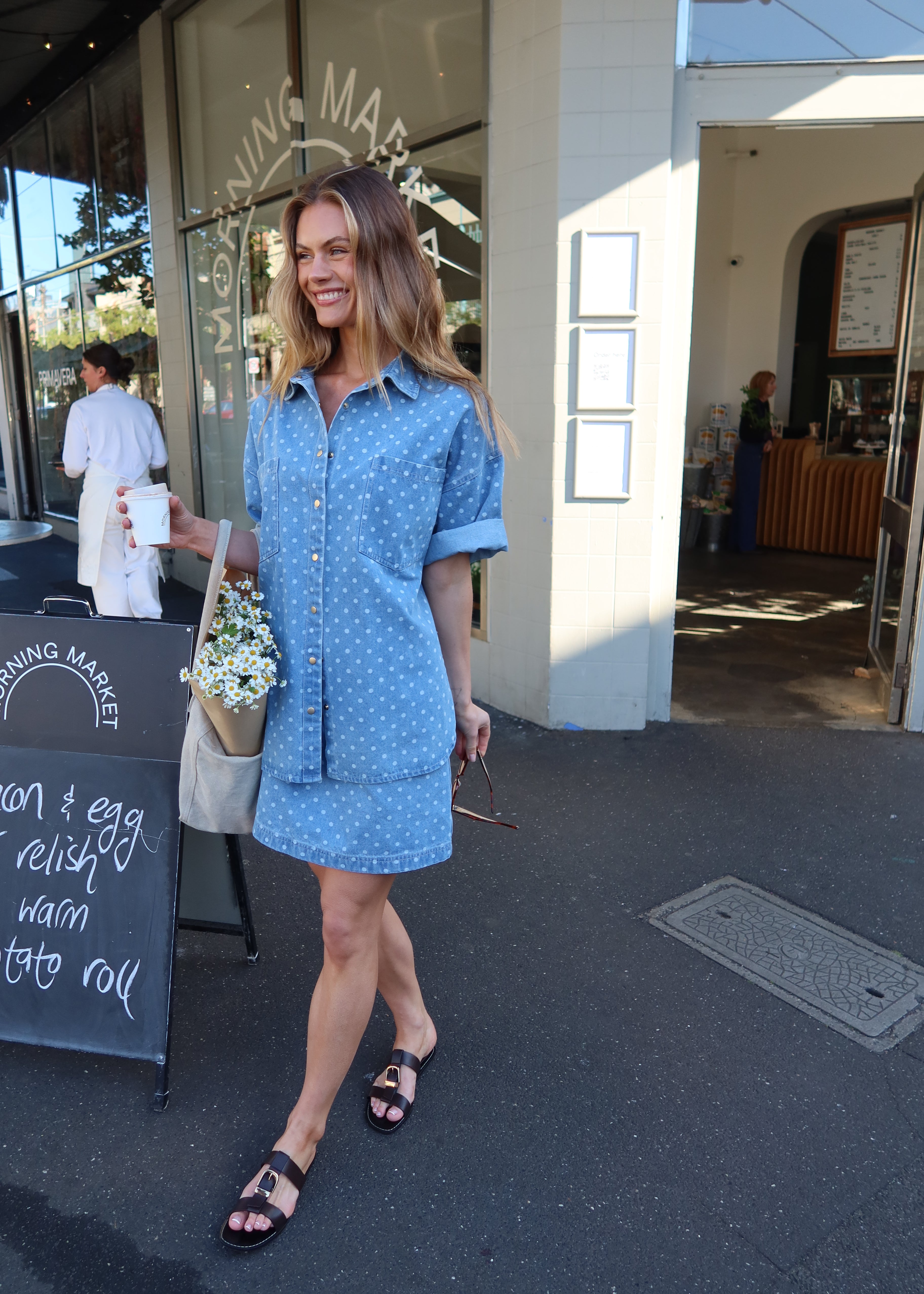 Lenny Skirt - Spot Denim