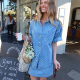 Lenny Skirt - Spot Denim