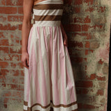 Nea Spliced Strapless Dress - Neapolitan