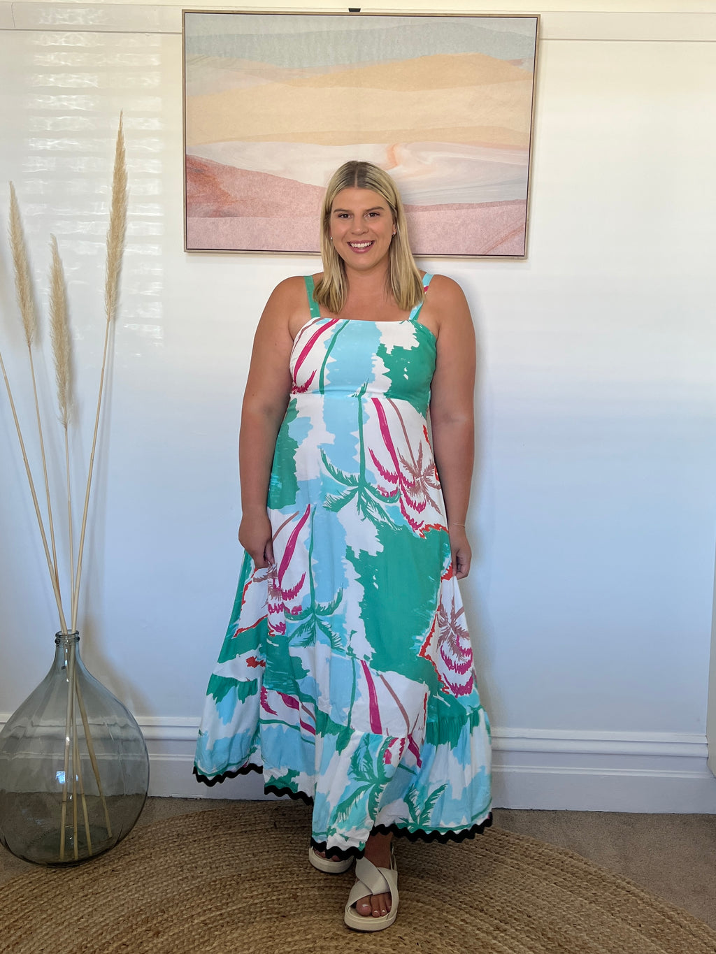 BONNIE MAXI DRESS - Turquoise