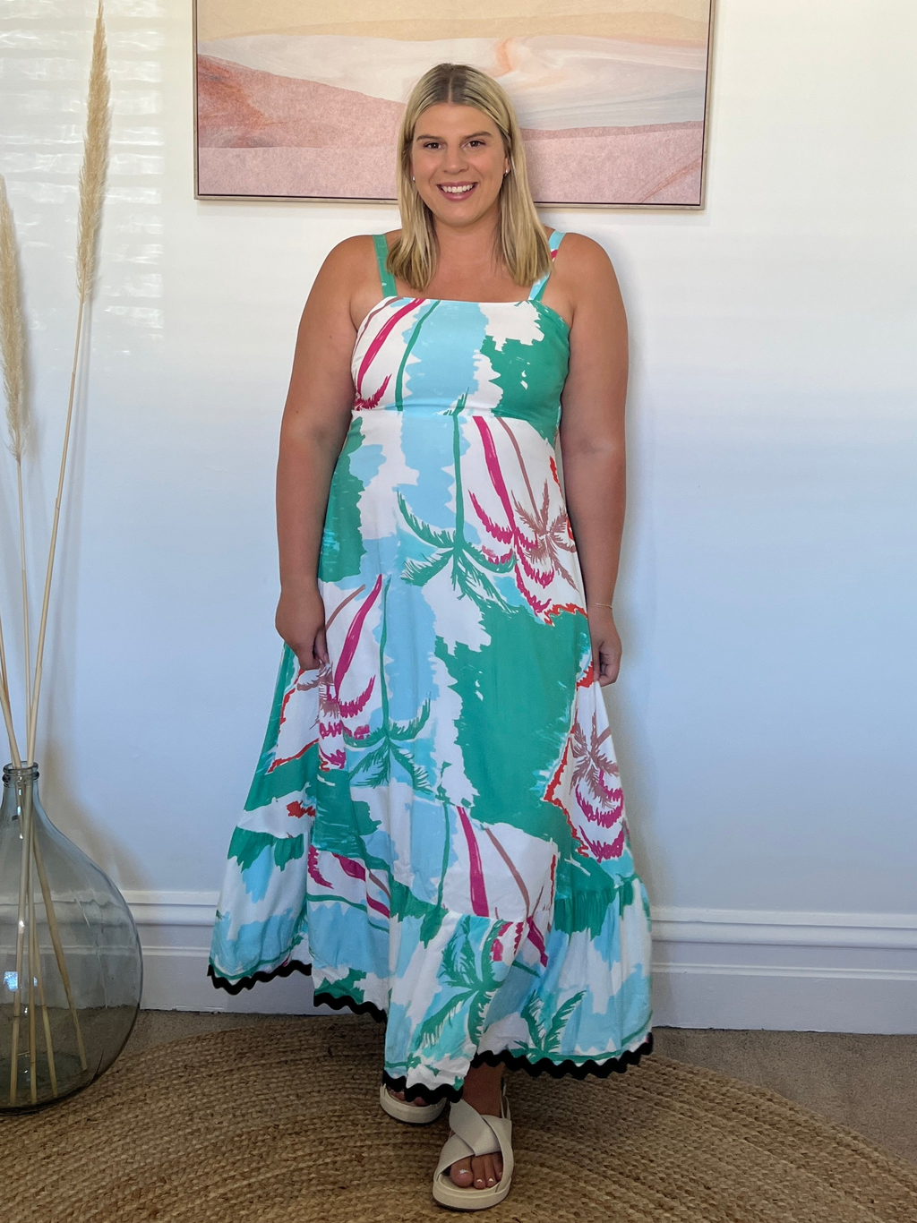 BONNIE MAXI DRESS - Turquoise