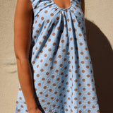 Polka Dot Cotton Mini Dress