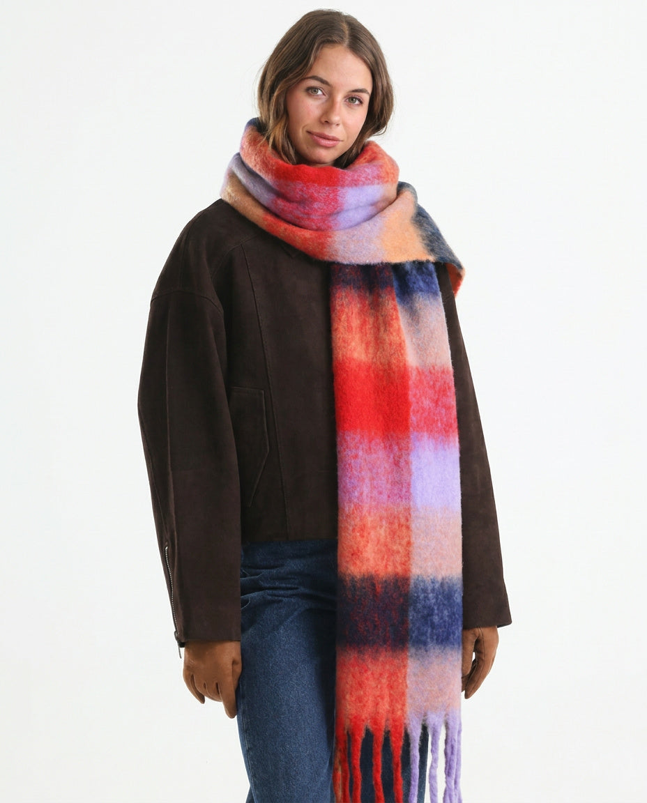 Emma Chunky Check Scarf