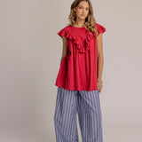 PERCY BLOUSE - Berry
