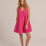 ROWIE DRESS - Raspberry