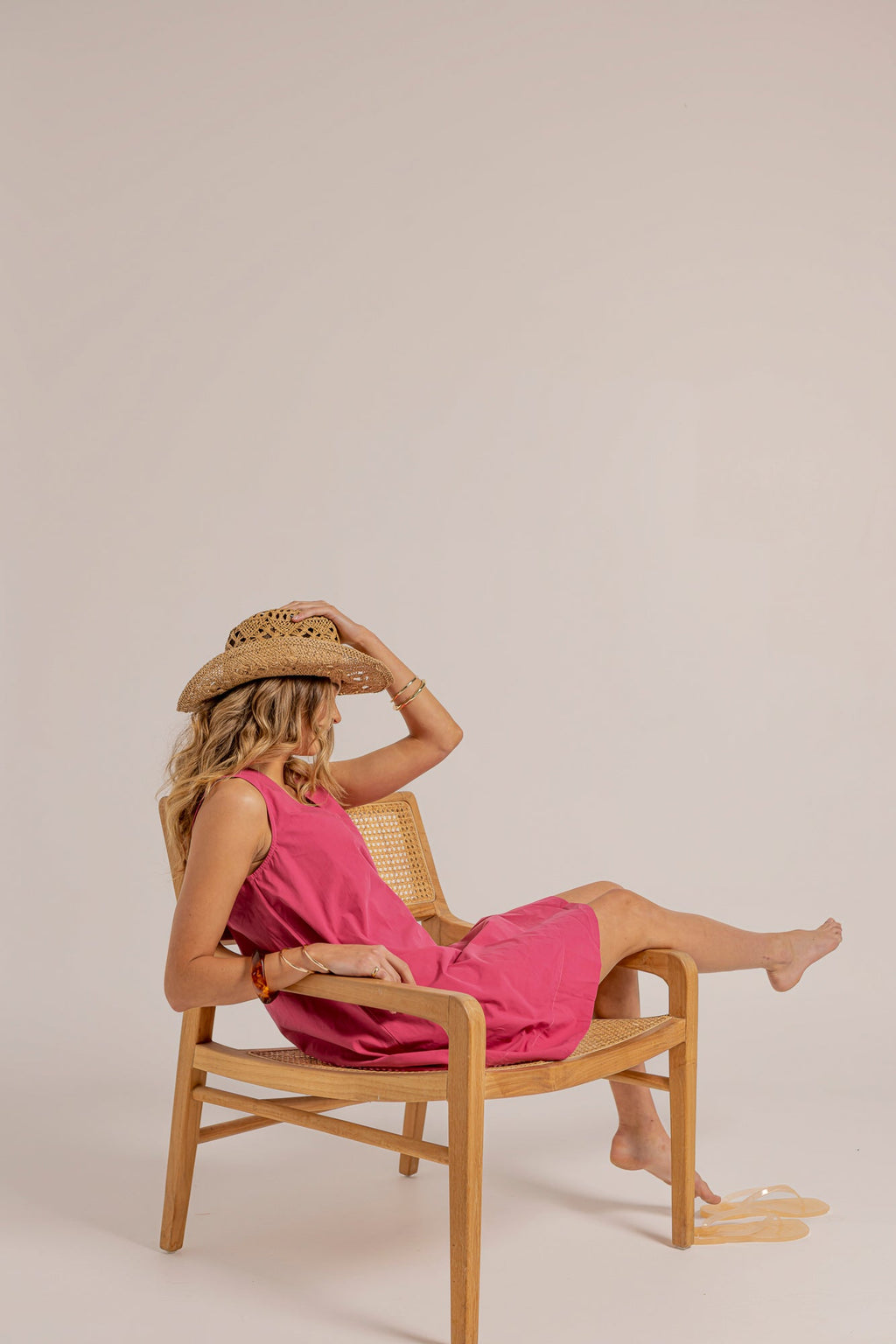 ROWIE DRESS - Raspberry