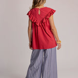 PERCY BLOUSE - Berry