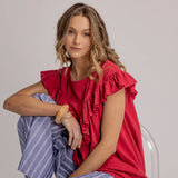 PERCY BLOUSE - Berry