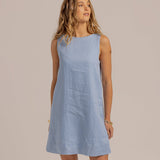 REN DRESS - Dusty Blue