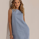 REN DRESS - Dusty Blue