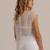 LOULA LACE TOP - White