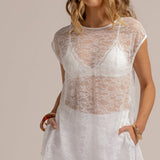 LOULA LACE TOP - White