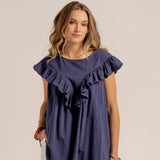 PERCY BLOUSE - Navy