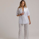 LARA LACE PANT - White