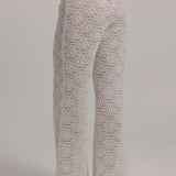 LARA LACE PANT - White