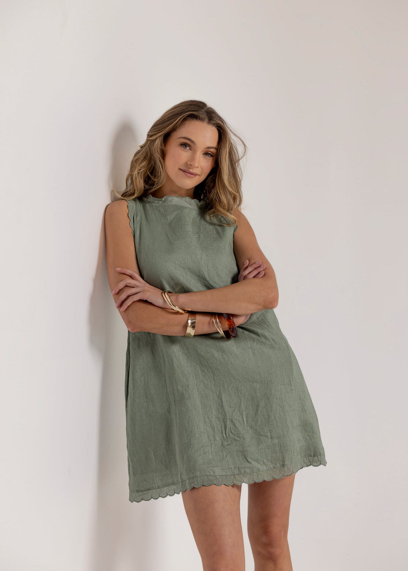 OLSEN DRESS - Khaki