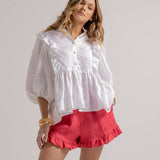 HOLLIE BLOUSE - White