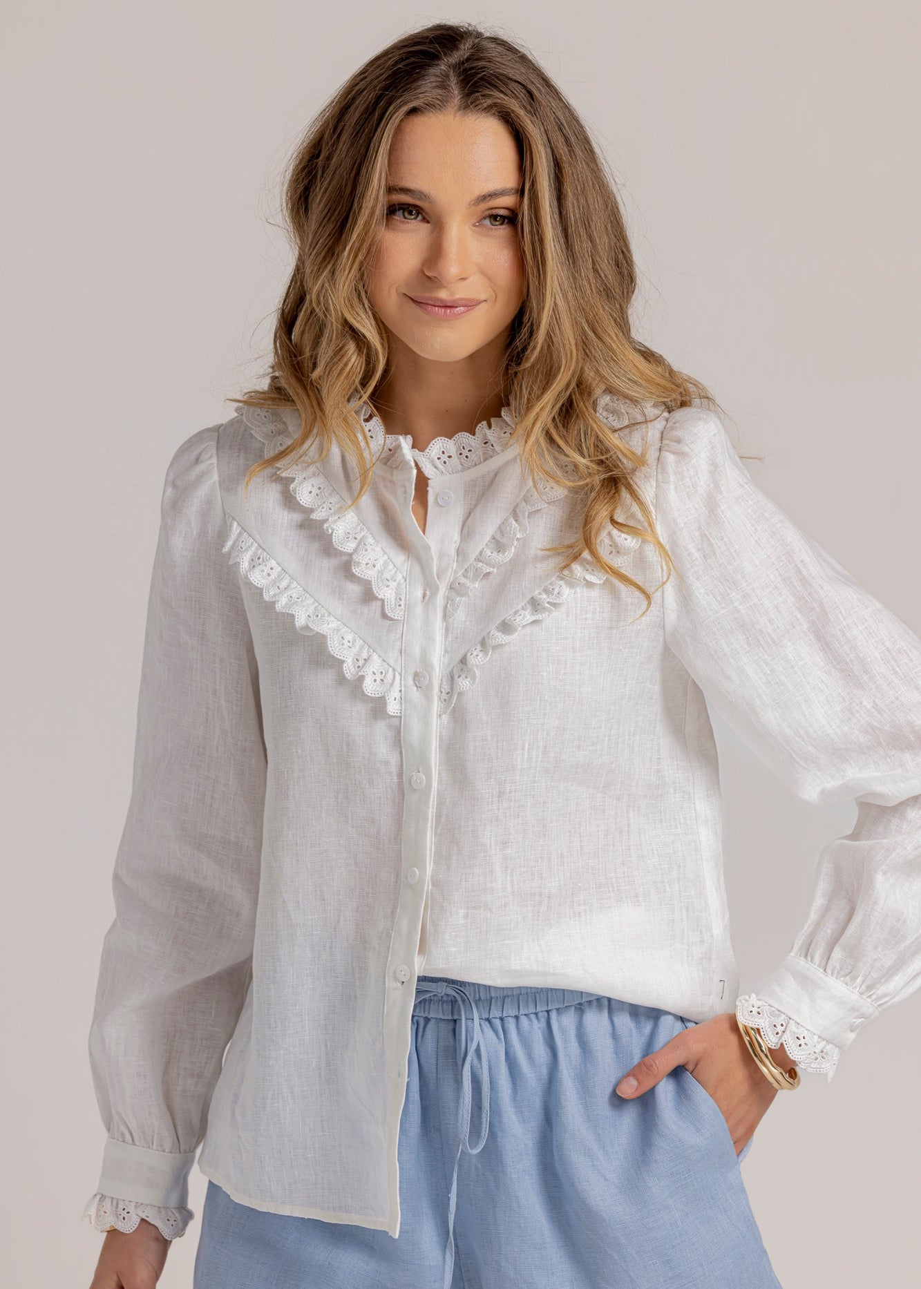 HAYLEE BLOUSE - White
