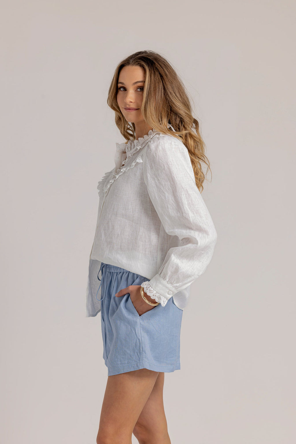 HAYLEE BLOUSE - White