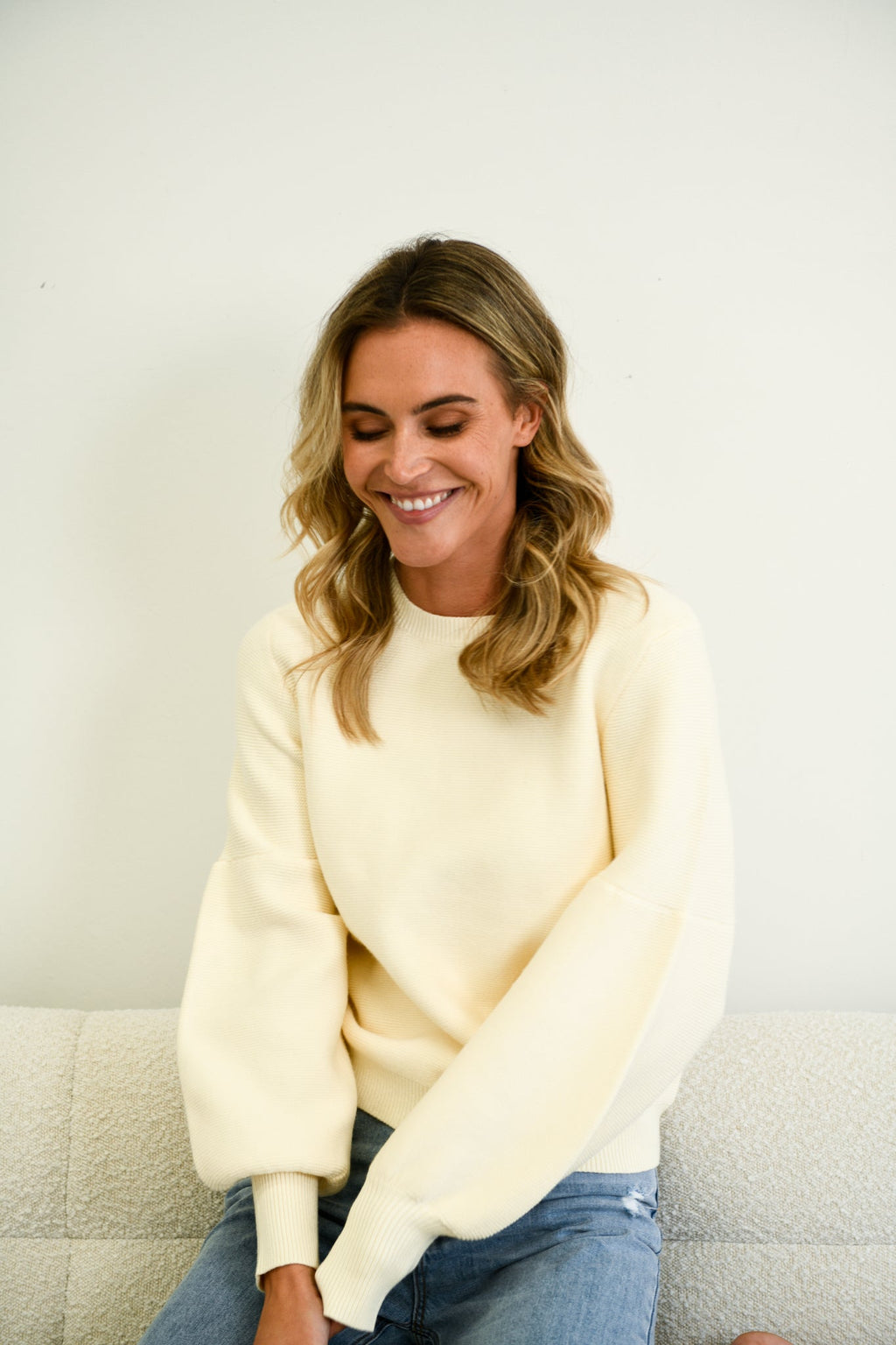 ASHTON KNIT JUMPER- CREAM