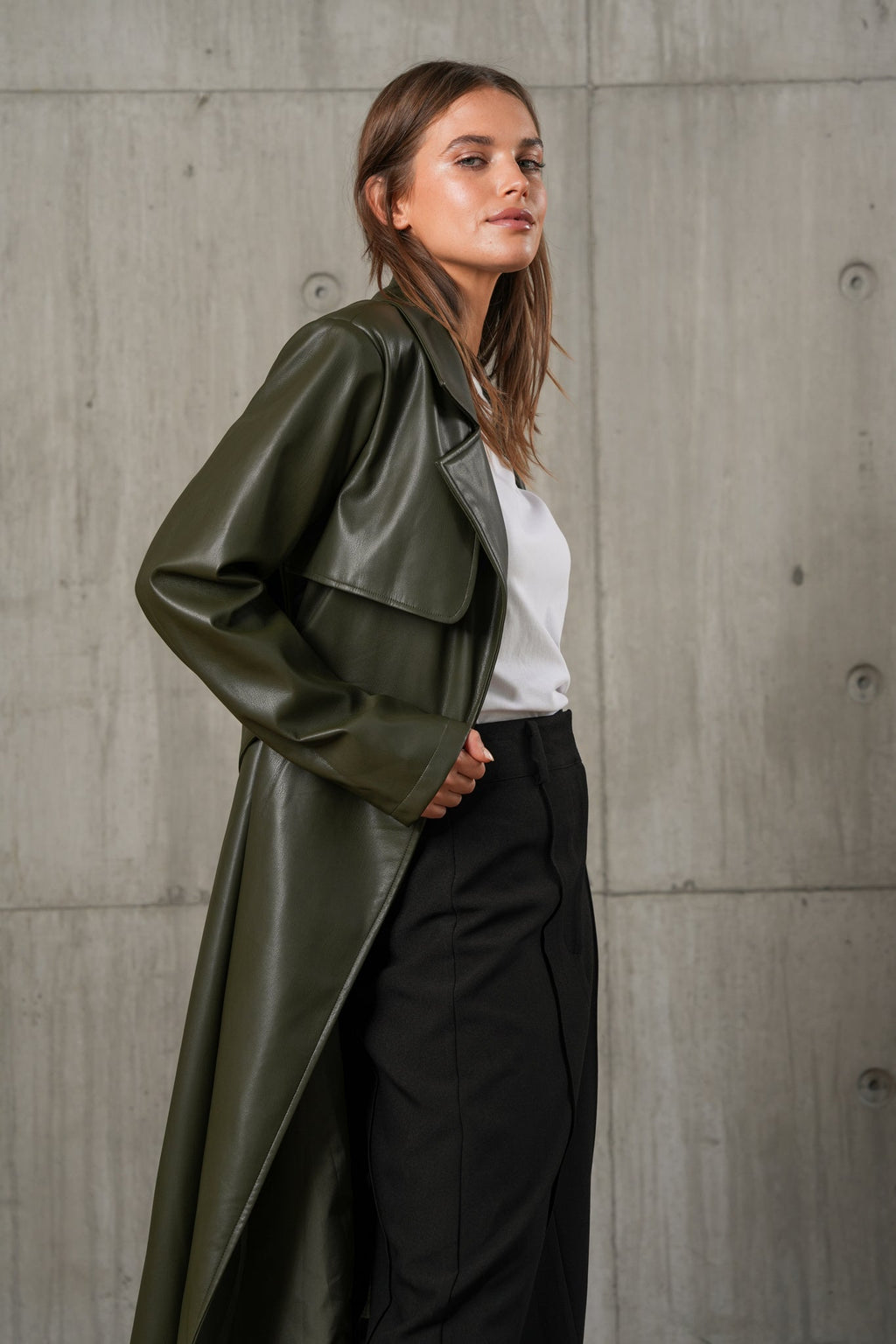 BLAIRE TRENCH - Olive