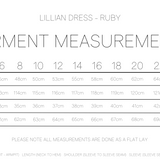 LILLIAN DRESS - Ruby