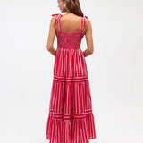 Sicily Stripe Maxi Red Stripe