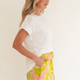 Tropical Stripe Short