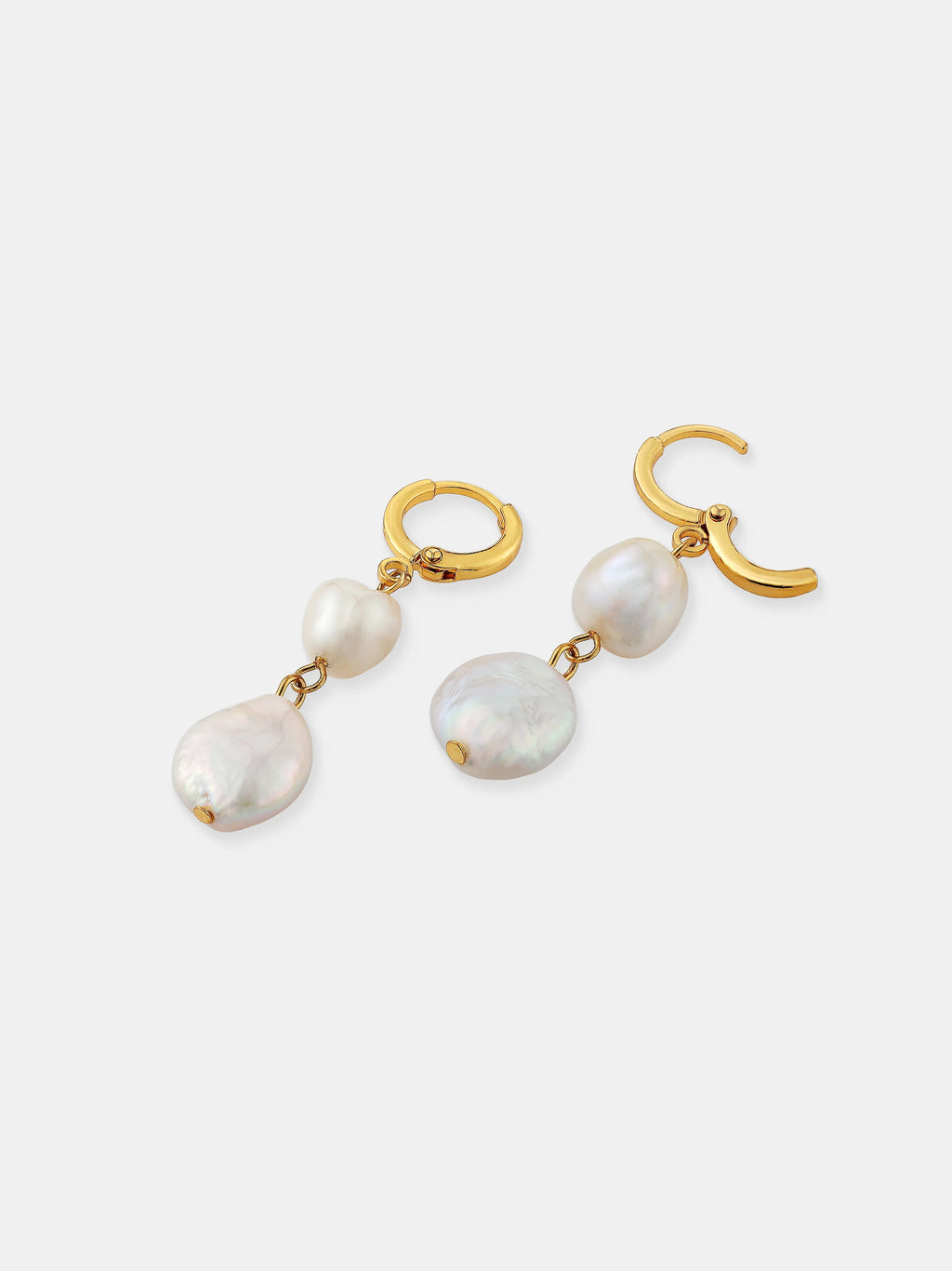 AURA PEARL EARRINGS - Gold