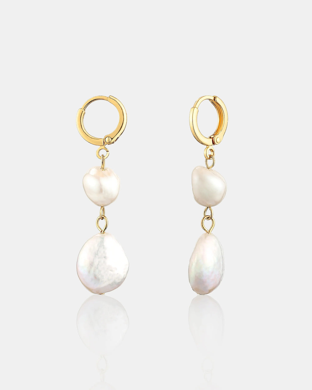 AURA PEARL EARRINGS - Gold