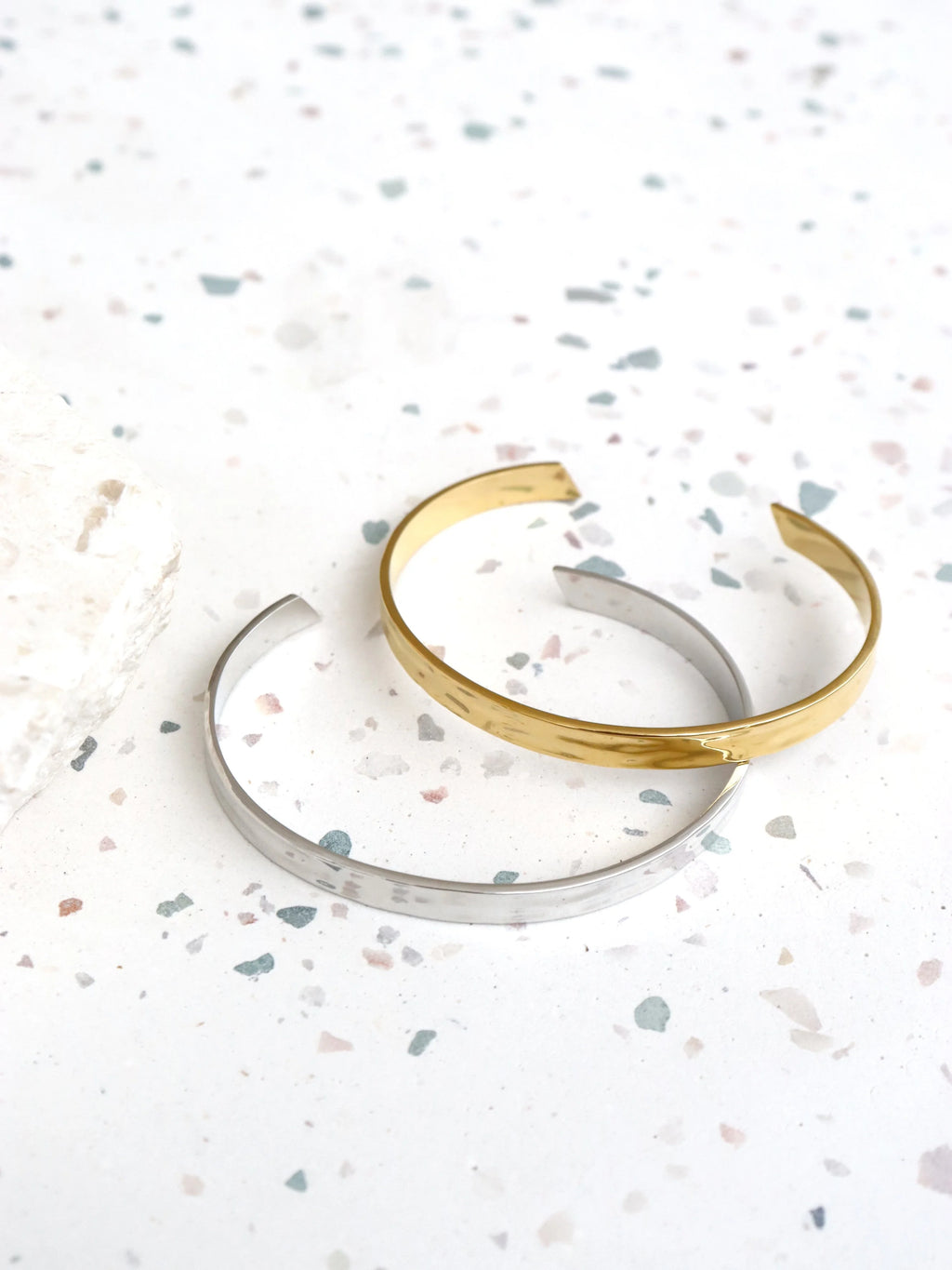 TORO SKINNY OPEN CUFF BANGLE - 18K Gold Plated