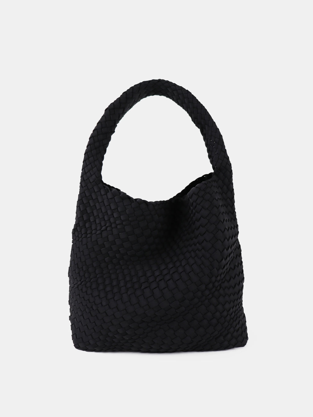 LAYLA WOVEN TOTE BAG - Black