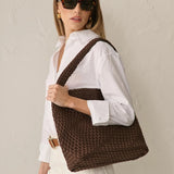 L&S Layla Woven Tote Bag