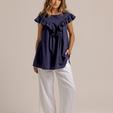 PERCY BLOUSE - Navy