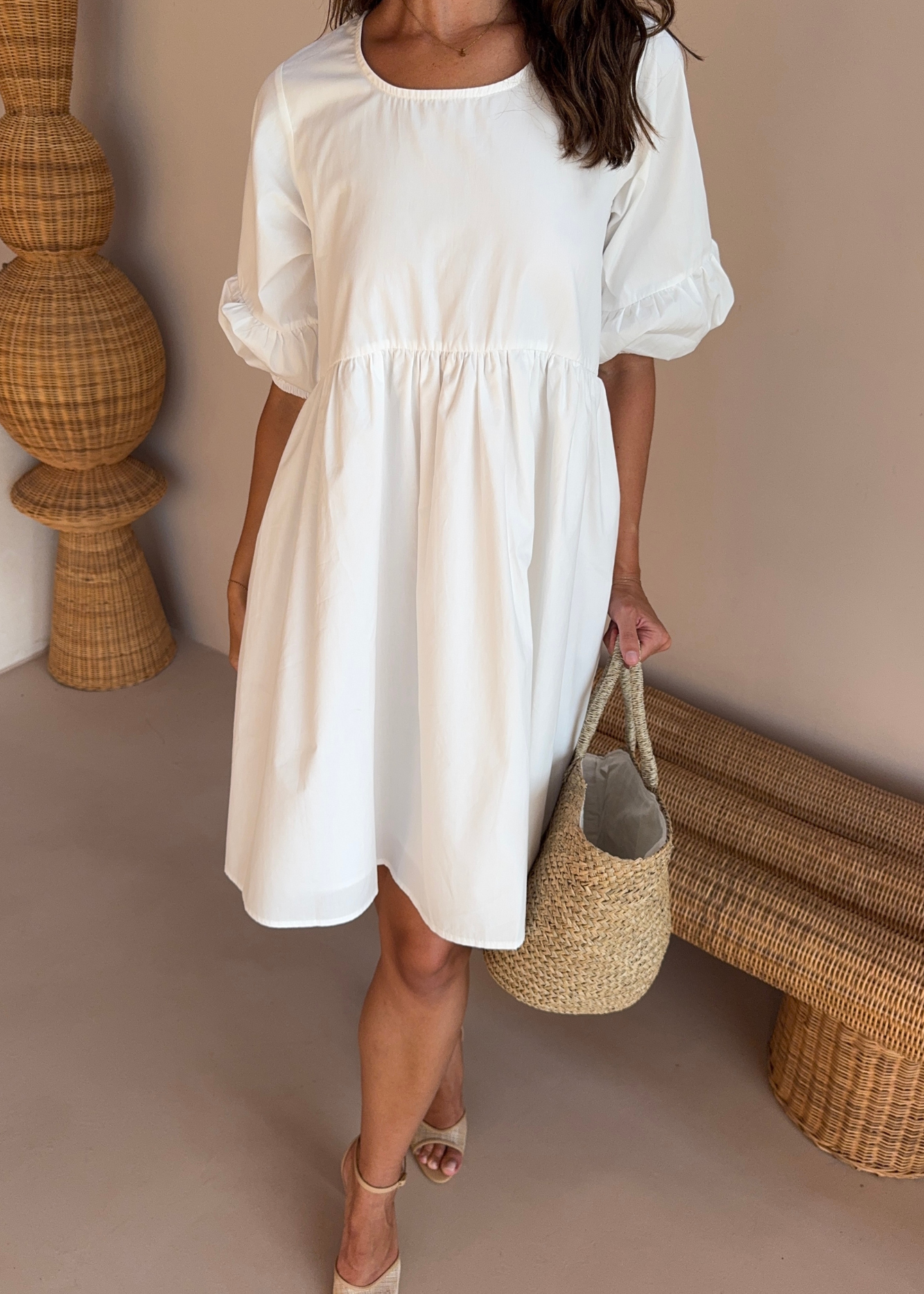 PORTIA DRESS - White