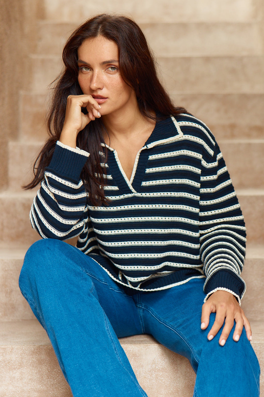 Aberdeen Polo Knit Sweater