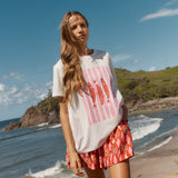 ELLIA CREW TEE - Sardinia Print