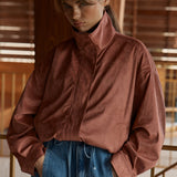 Sara Suede Bomber Jacket