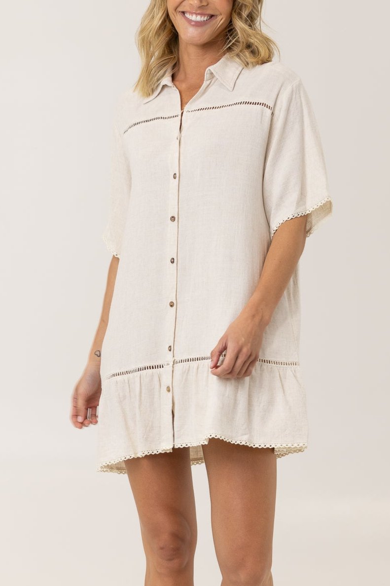 CELENE DRESS - Sand