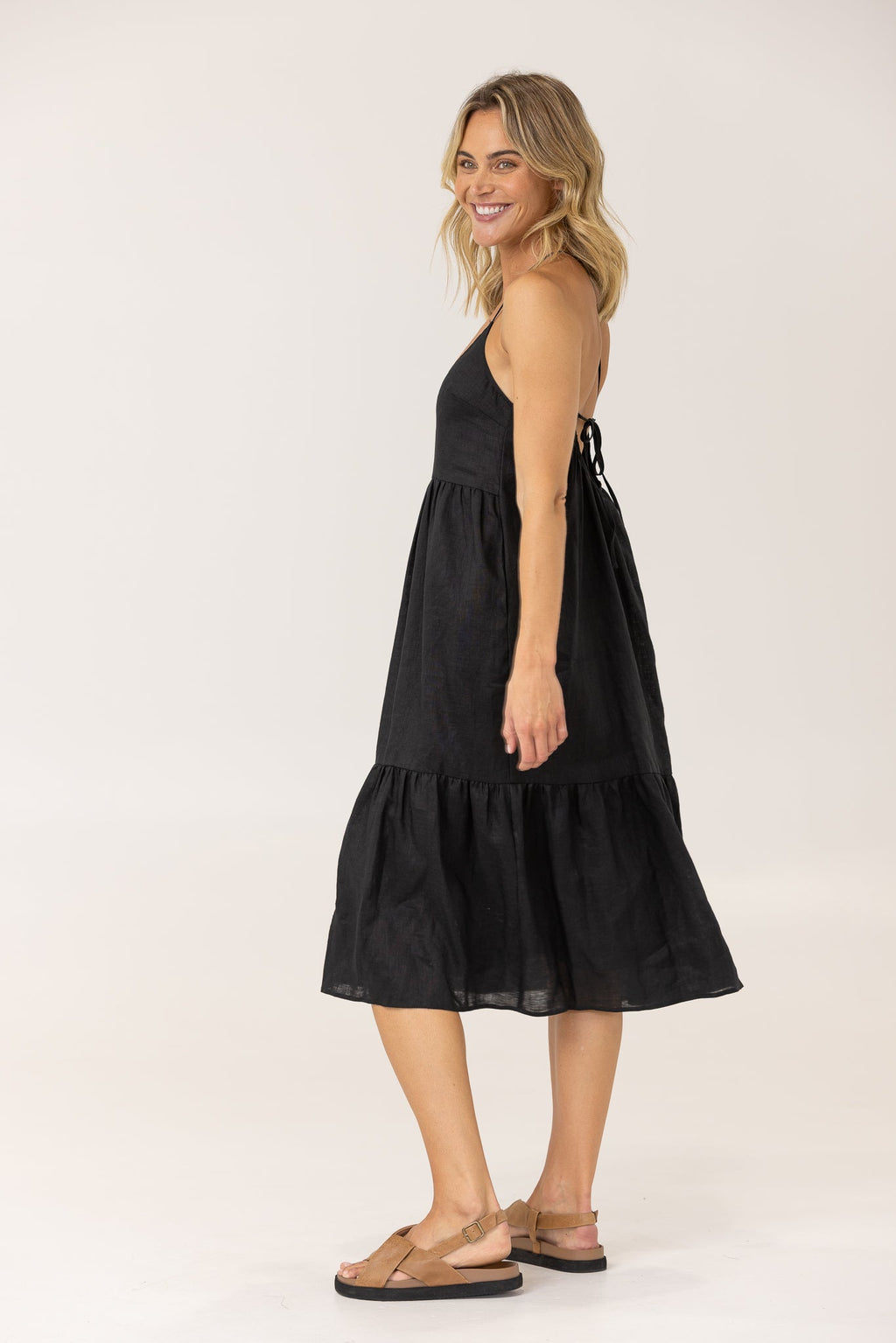 ALORA MIDI DRESS - Black