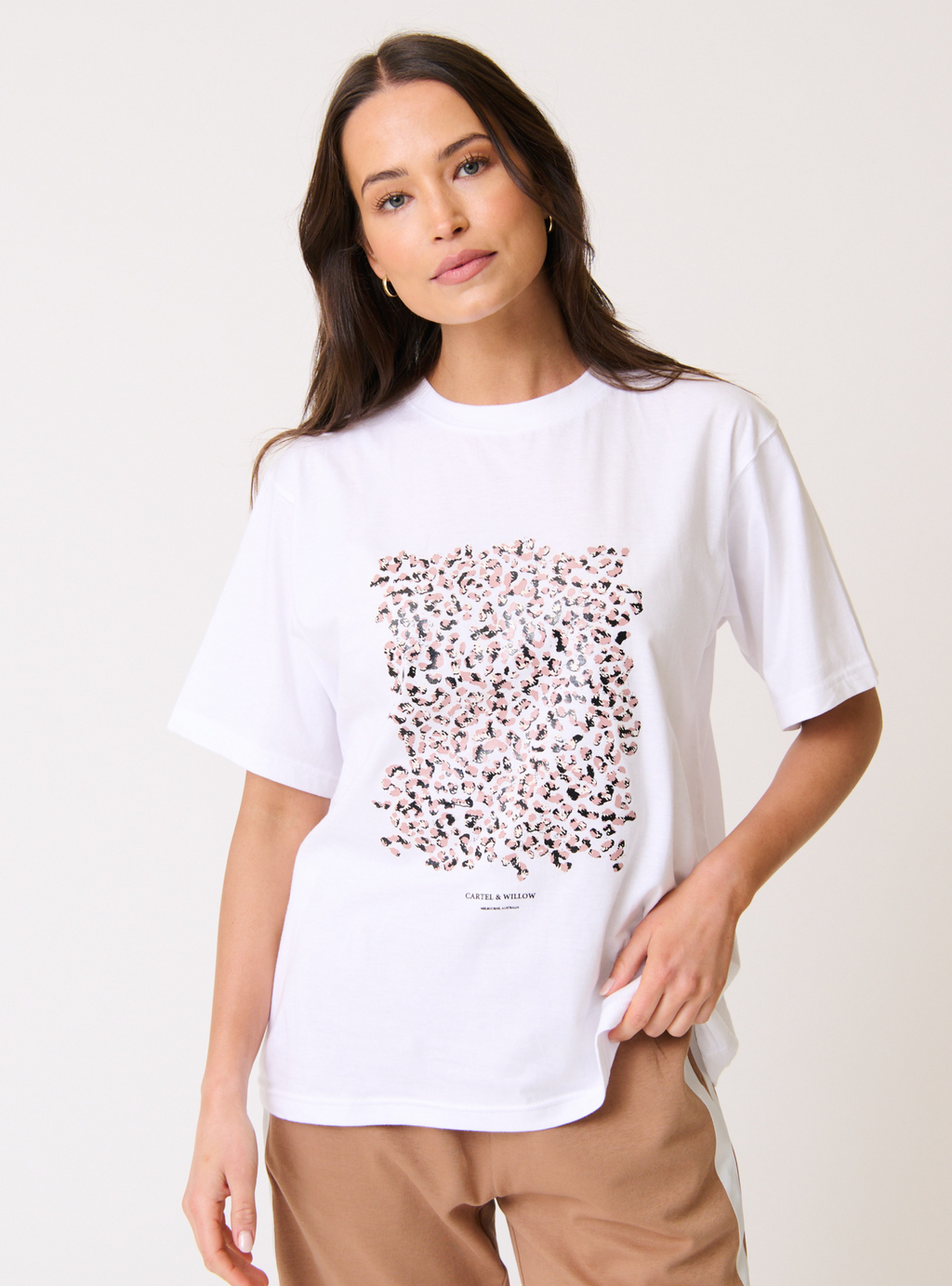 SOPHIE TEE - Neutral Leopard