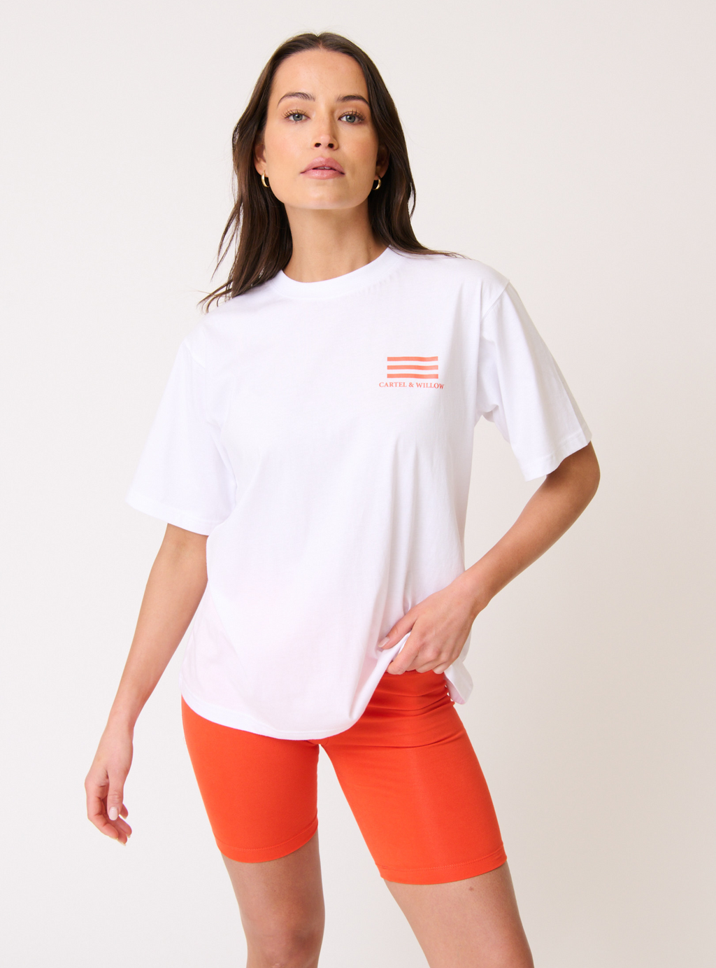 SOPHIE TEE - Bar/White