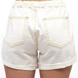 Stella Denim Shorts - White