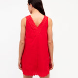 Permata Cotton Lace Trim Dress