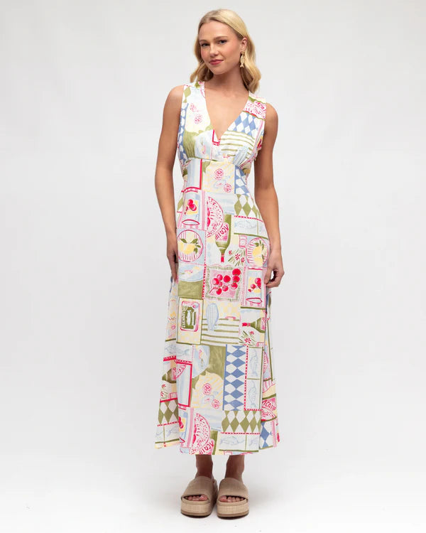 CLOVELLY MIDI DRESS - Print