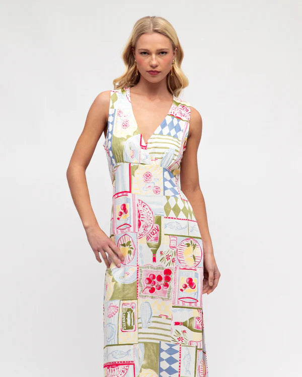 CLOVELLY MIDI DRESS - Print