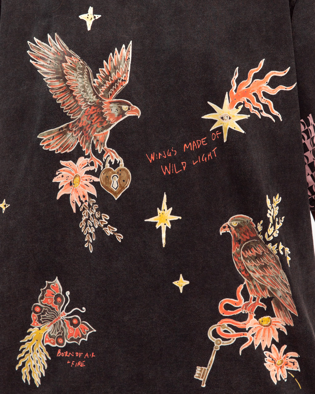 WILD LIGHT TEE - Charcoal