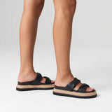 Teagan Flatform Slides - Black